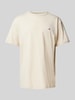 Tommy Jeans T-shirt met labelstitching Beige