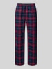 Christian Berg Men Regular fit pyjamabroek met elastische band Donkerrood