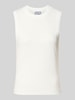 Jake*s Studio Woman Tanktop aus Baumwolle mit Rundhalsausschnitt Weiss