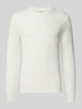 Christian Berg Men Gebreide pullover met kasjmier Offwhite