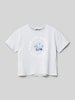 Mango T-Shirt mit Motiv-Print Modell 'fish' Bleu