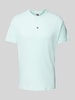 Tommy Jeans Regular Fit T-Shirt aus reiner Baumwolle mit Label Stitching Tuerkis