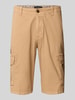 bugatti Regular Fit Cargobermudas mit Eingrifftaschen Cognac
