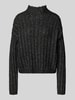 HUGO Relaxed Fit Strickpullover aus Baumwoll-Mix mit Woll-Anteil Modell 'SAFINEYNY' Black