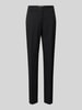 Christian Berg Woman Selection Slim Fit Stoffhose mit Bügelfalten Black