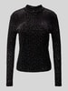 Only Langarmshirt mit Animal-Muster aus Mesh Modell 'ELIANA' Black