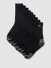 camano Socken mit Label-Print im 9er-Pack Black