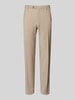 CG - Club of Gents Stoffhose mit Bundfalten Modell 'Cedric' Beige