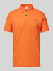 Replay Regular Fit Poloshirt mit Logo-Stitching Orange