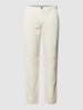 Tommy Hilfiger Chino z imitacji sztruksu model ‘BLEECKER’ Złamany biały