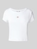 Calvin Klein Jeans T-Shirt mit Label-Badge Weiss