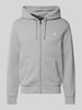 Polo Ralph Lauren Sweatjacke mit Kapuze Hellgrau Melange