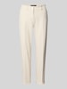 Cambio Slim Fit Stoffhose mit Bügelfalten Modell 'KATHREEN' Beige