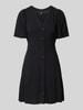 Vero Moda Tailliertes Minikleid aus reiner Viskose Modell 'ALBA' Black