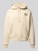 Alpha Industries Hoodie met labelstitching, model 'Camo Sleeve' Offwhite