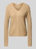 s.Oliver RED LABEL Regular fit gebreide pullover met wol Camel
