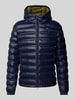 Blauer Usa Gewatteerd jack met tweewegsritssluiting, model 'CHARLES' Marineblauw