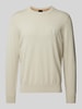 BOSS Orange Gebreide pullover met kasjmier, model 'Kanovano' Beige