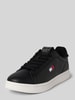 Tommy Jeans Low Top Sneaker aus Rindsleder Black