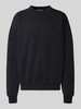 Pegador Oversized Sweatshirt mit Label-Stitching Black