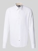 BOSS Casual Fit Business-Hemd mit Knopfleiste Weiss