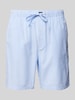 Christian Berg Men Relaxed Fit Pyjama Shorts aus reiner Baumwolle Bleu