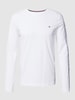 Tommy Hilfiger Longsleeve mit Logo-Stitching Weiss