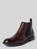 bugatti Chelsea Boots aus echtem Leder Modell 'Bonifacio' Mittelbraun