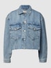 REVIEW Jeansjacke im Used-Look Hellblau