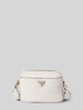 Guess Handtasche mit Label-Applikation Modell 'MERIDIAN' Ecru