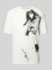 ARMANI EXCHANGE T-Shirt mit Motiv-Print Weiss