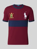 Polo Ralph Lauren T-shirt met labelstitching Bordeaux