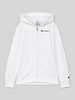 CHAMPION Sweatjacke mit Kapuze Weiss