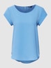 Only Blusenshirt mit Reißverschluss Modell 'VIC' Bleu