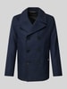 Marc O'Polo Regular Fit Cabanjacke aus italienischem Schurwolle-Mix Marine