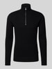 Jack & Jones Premium Strickpullover mit Stehkragen Modell 'BLUCHRISTER' Black