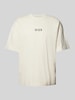 REVIEW T-Shirt mit Label-Print Ecru