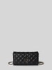 Guess Clutch met doorgestikte naden en labelapplicatie, model 'GIULLY II' Zwart