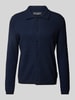 Marc O'Polo Regular Fit Strickjacke aus strukturiertem Baumwoll-Mix Marine