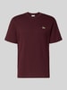 Lacoste Regular Fit T-Shirt aus reiner Baumwolle Dunkelrot