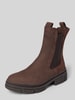 Tamaris Chelseas aus echtem Rindvelours Dunkelbraun
