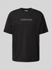 CK Calvin Klein T-shirt met labeldetail Zwart