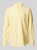 Polo Ralph Lauren Koszula casualowa o kroju custom fit z kołnierzykiem typu button down Żółty