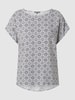 Montego Blouseshirt van viscose  Zwart