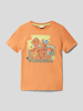 s.Oliver RED LABEL T-shirt met motiefprint Oranje
