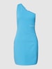 Calvin Klein Jeans Mini-jurk met one shoulder-band, model 'MILANO' Bleu