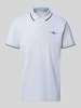 Tom Tailor Regular Fit Poloshirt mit Kontraststreifen Rauchblau