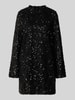 Jake*s Collection Knielanges Kleid mit Paillettenbesatz Black