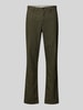 Tommy Hilfiger Slim Fit Gerade Hose aus Baumwoll-Mix mit Viskose-Anteil Modell 'DENTON' Oliv
