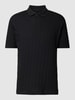 Marc O'Polo Regular Fit Poloshirt mit kurzer Knopfleiste Black